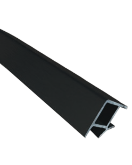 Black Fixed 90 Degree Kick Plate Corner 15cm