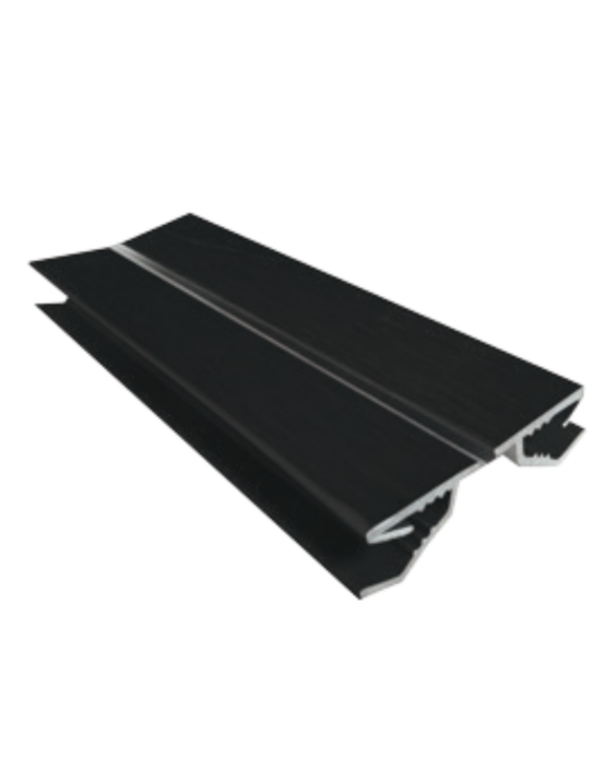 Black Flexible 180 Degree Kick Plate Corner 10cm KP15