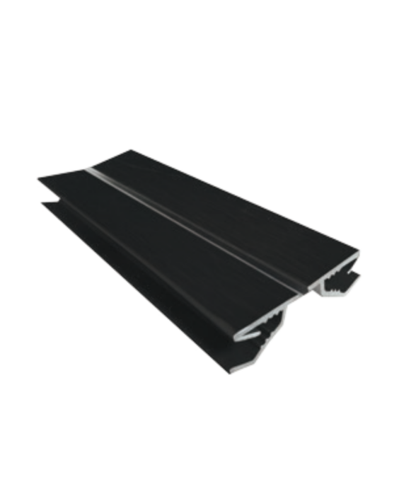 BLACK KICK PLATE CORNER (FLEXIBLE/180 DEGREE) 15CM