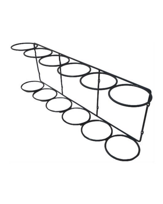 Black 6 Hole Bottle Holder