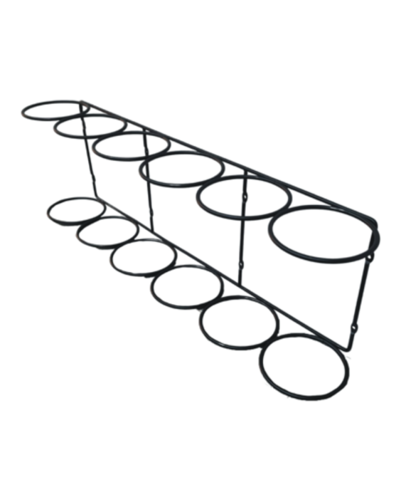 Chrome 9 Hole Bottle Holder WBH9R