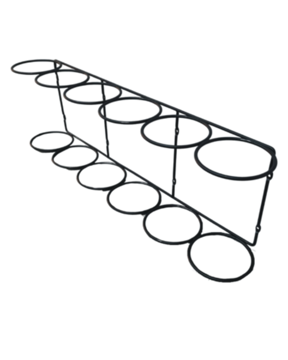 Black 9 Hole Bottle Holder